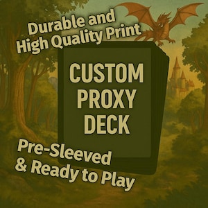 Aangepast kant-en-klaar TCG-proxydeck | 60/100 kaarten | Met voorgevormde mouwen en gemaakt voor de lol | Ideaal voor casual spelen