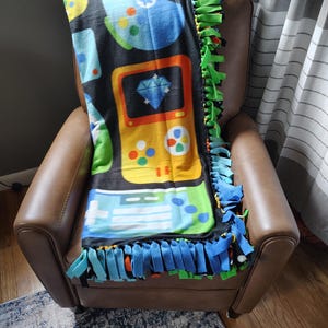 Fleecedeken met videogamethema