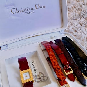 Elegant Vintage Watch Signed Christian Dior Paris, "La Parisienne" Model