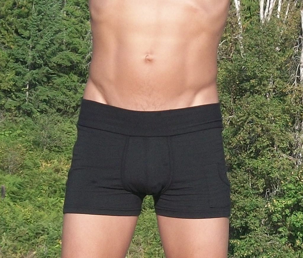 Mens Bamboo Bootie Shorts/ Yoga Shorts/ Underwear Etsy