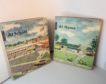 Dick and Jane Vintage Social Studies Books: 1950s 2 Teacher Editions