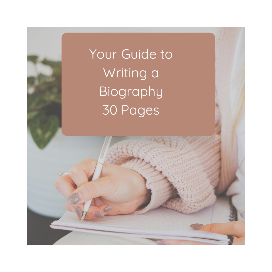 Biography Writing Guide: Author Resource Planner (30-page Handbook) - Etsy