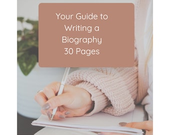 Biography Writing Guide: Author Resource Planner (30-Page Handbook)