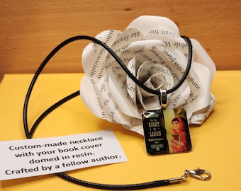 Custom Book Cover Necklace: Personalized Author Gift