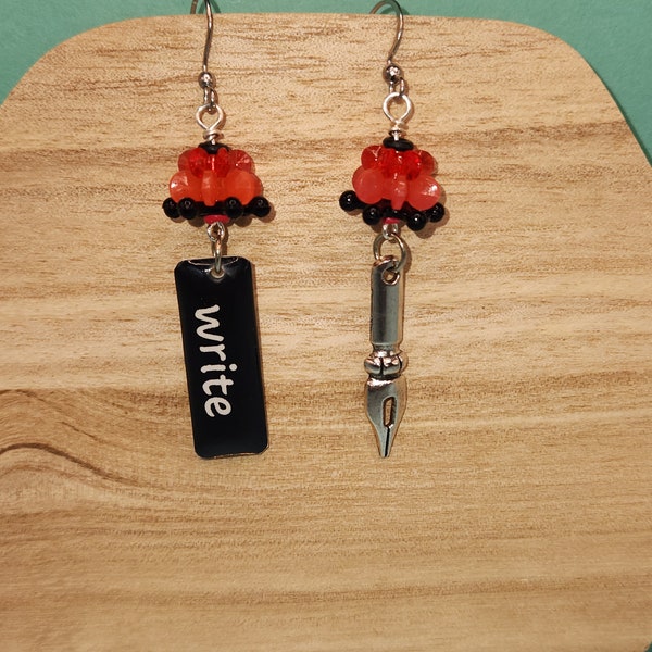 Pen Nib Earrings Etsy