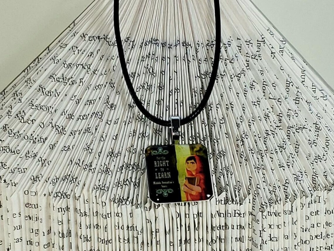 Custom Book Cover Necklace for Authors Etsy