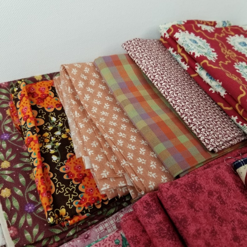 Cotton Fat Quarter FC Fabric Bundle 20 Piece Lot REDS Quilting Patchwork Crafts