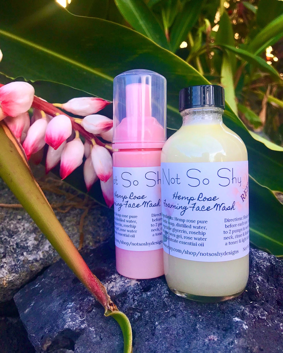 New All Natural Hemp & Rose Foaming Face Wash Etsy