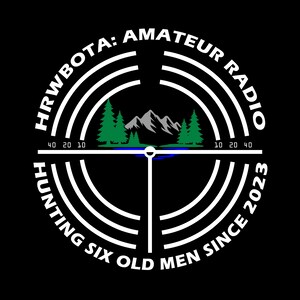 Ham Radio T-shirt HRWBOTA Amateur Radio Personalized Tshirt Black Hunting six old men since 2023 funny ham radio