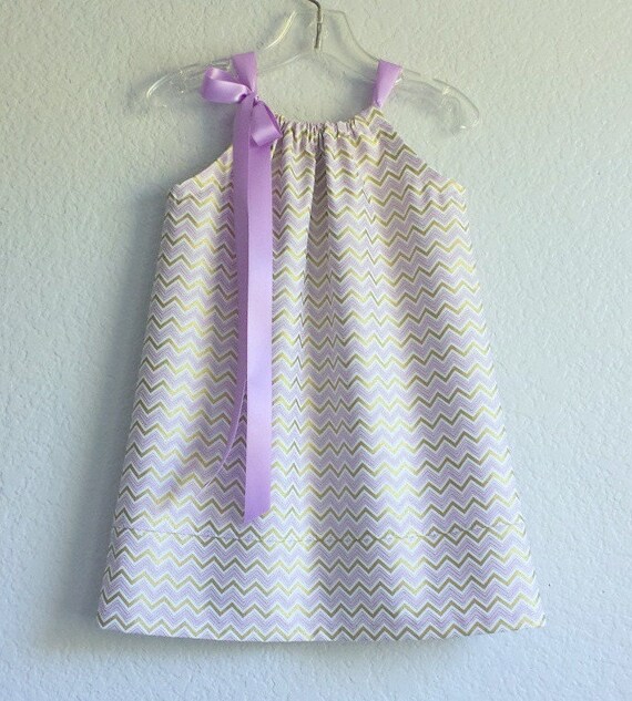 purple and gold chevron dress Girls Lavender Party Dress: Size 3T - Metallic Gold Chevron Stripes, Special Occasions, Handmade