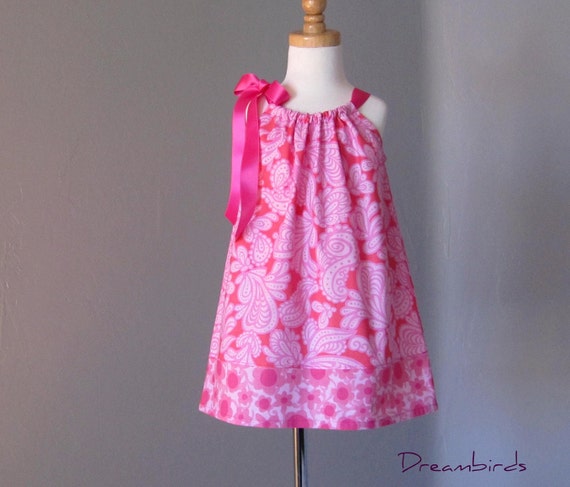 pink and white paisley dress Montauk Dress in Pink And White Paisley