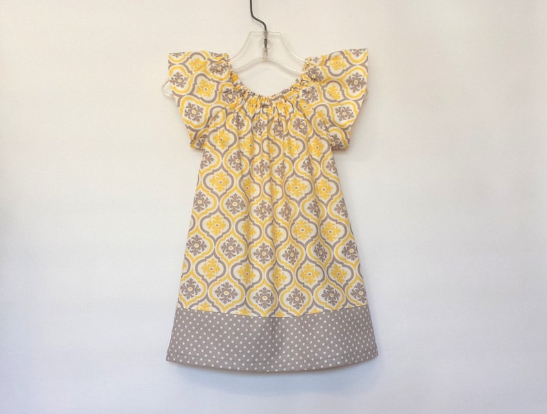 Yellow Damask Dress
