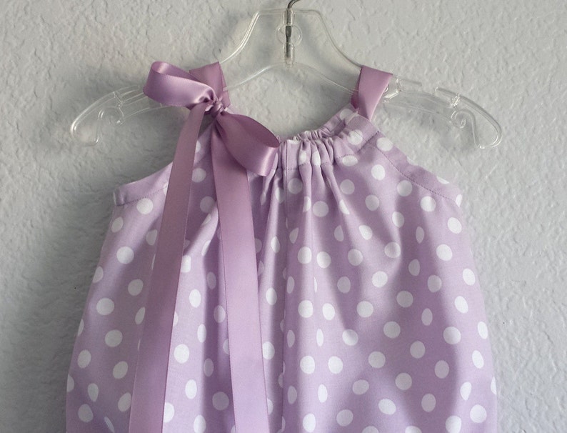 Baby Girls Lavender Romper with White Polka Dots Purple Sun Etsy