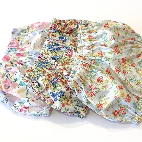 Baby Girls Pretty Floral Bloomers for Infant and Toddlers, Baby Diaper Covers Available in 3 Prints, Floral Baby Bummies, Smash Cake Outfit