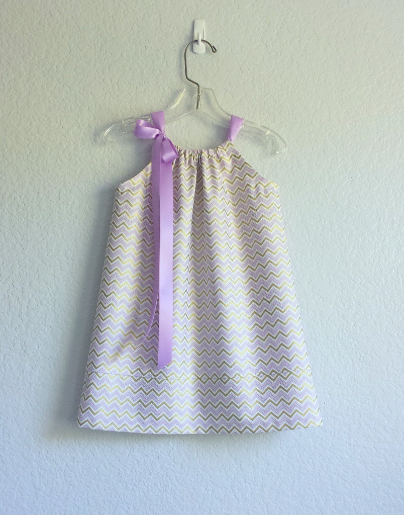 purple and gold chevron dress Girls Lavender Party Dress: Stripes, Sleeveless Cotton Sun - Handmade (12m-10) big girl