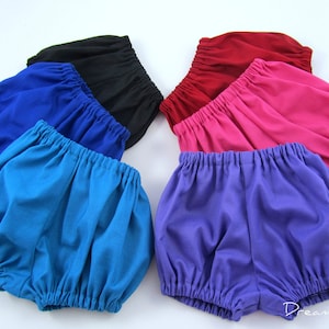 Infant and Toddler Baby Bloomers, Primary Color Diaper Covers, Unisex Baby Bummies, Smash Cake Photos, Baby Shorties - Sizes Newborn - 3T