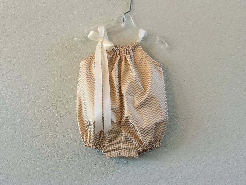 metallic gold romper