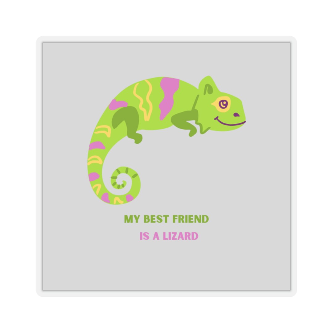 Fun Express Sticky Lizard Smiling Lizard Sticker, Multicolor Funny Reptile Decal - Etsy