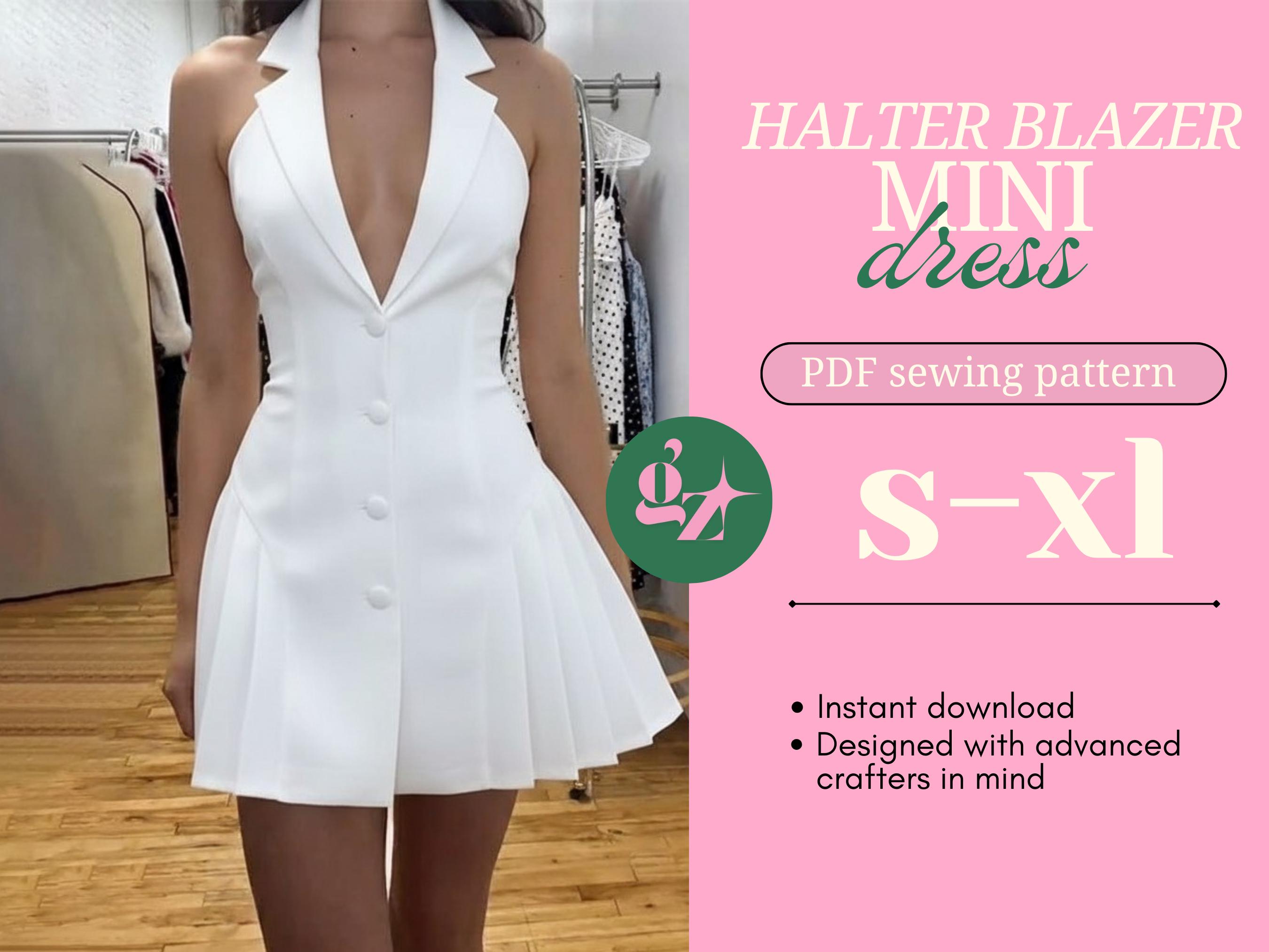 Pleated Halter Dress UK