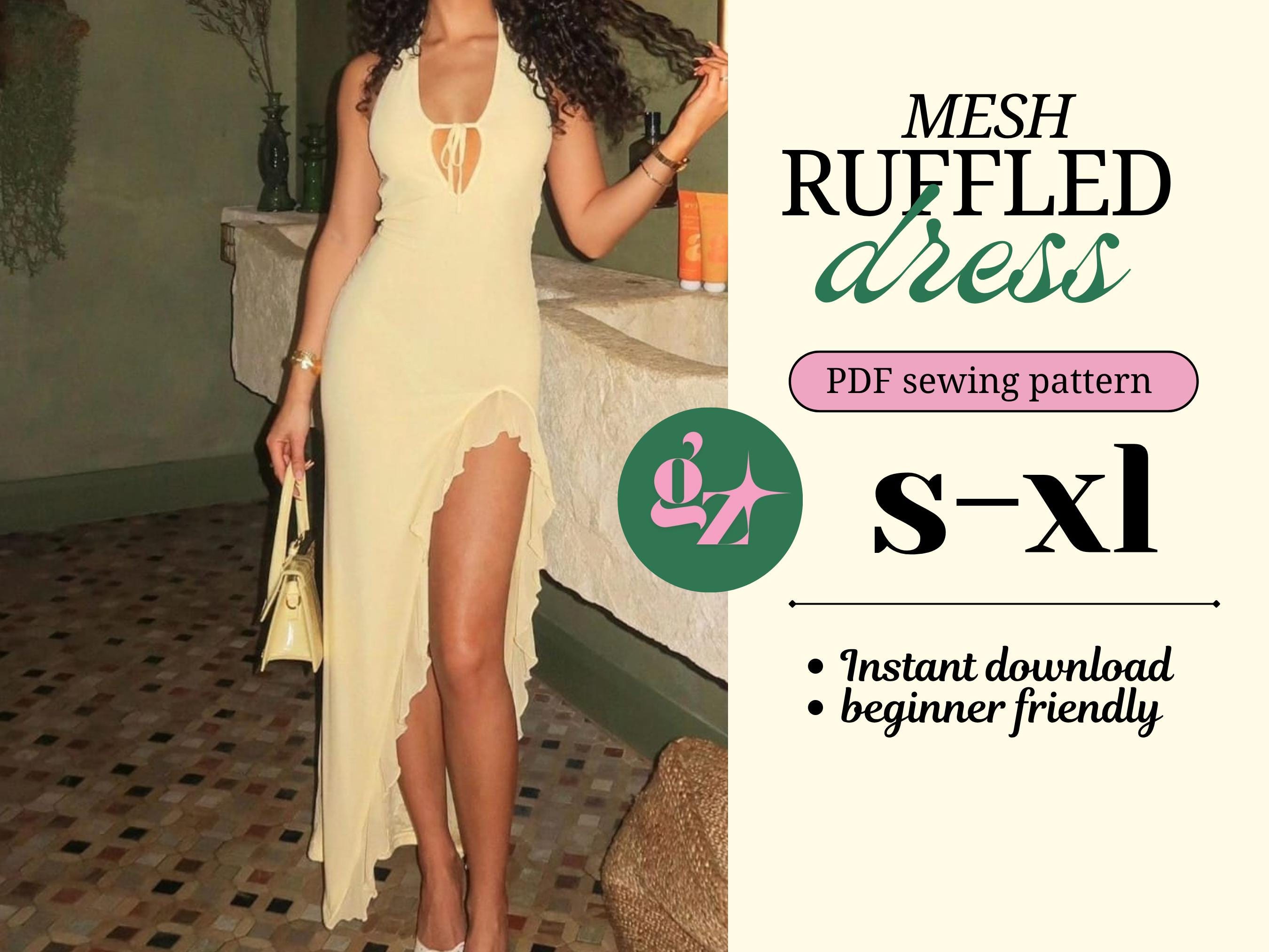 Ruched Mesh Dress - Etsy