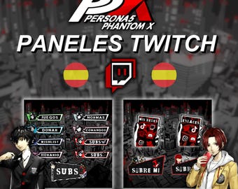 Persona 5 Twitch Panels (Customizable)