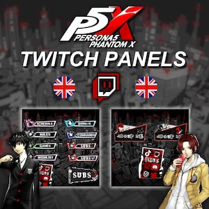 Persona 5 Custom Twitch Panels (EN)