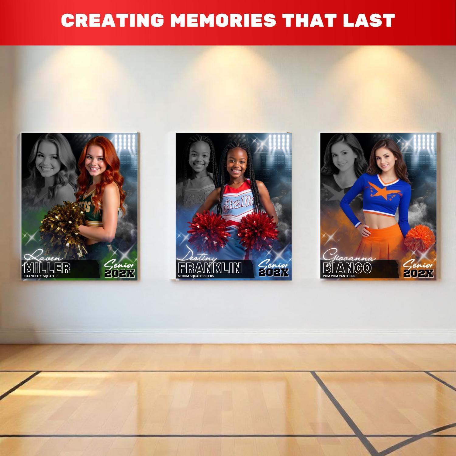 Cheerleader Senior Night Poster Templates | Custom Team Gift (canva ...
