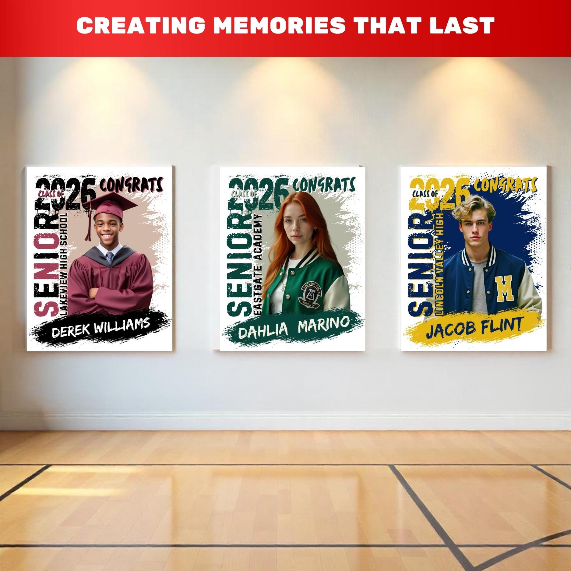 Buy Class of 2026 Graduation Poster Template | Personalized Senior ...
