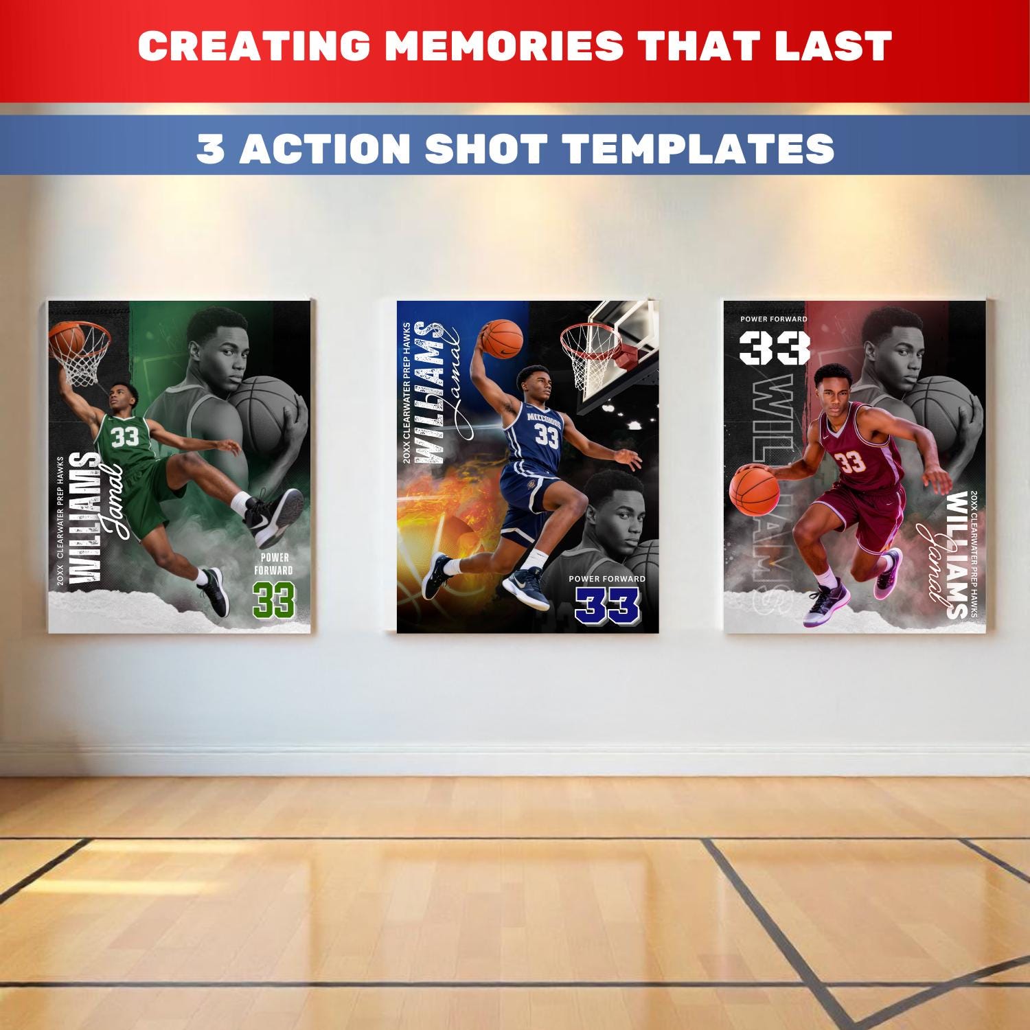 Custom Basketball Team Poster Template, 16x20 (canva Editable, Digital ...