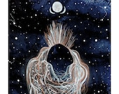 Bird Art // Home Decor // Fine Art Print // Celestial Flight // Limited Edition Print of 30