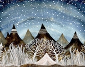Orion Constellation, Fine Art Print-Beneath the indigo sky 4 by 6 print