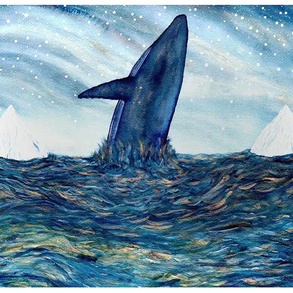 Fine Art Print-Journey of the Blue Whale