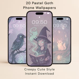 Sfondi per telefono Pastel Goth: 20 schermate di blocco carine e inquietanti per iPhone e Android. Sfondi estetici