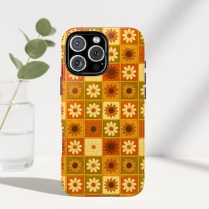 Vintage Floral Phone Case: Retro Flower Design - iPhone & Samsung