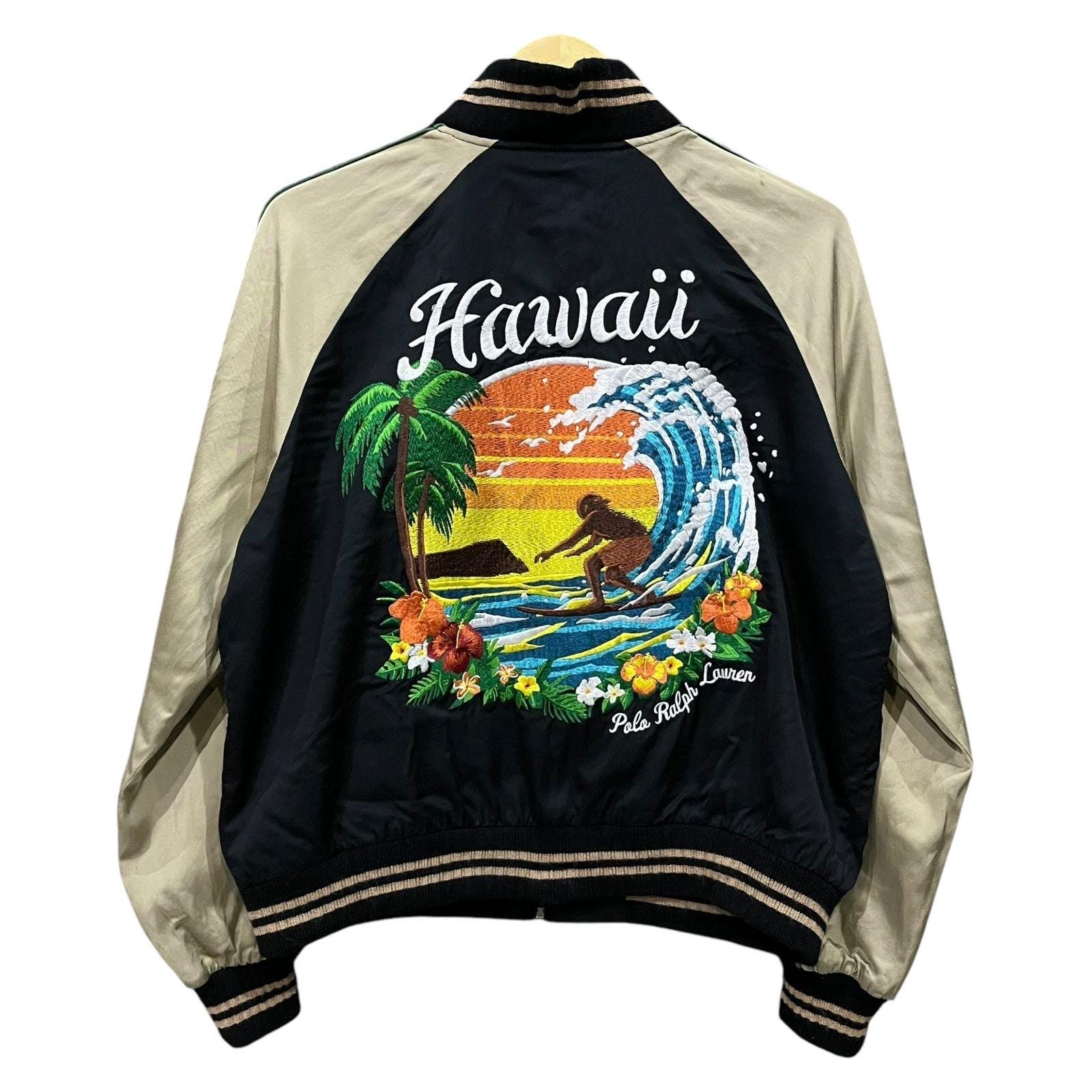 Polo Ralph Lauren ハワイ刺繍ジャケット ☆セール 本物正規品 US企画 ポロ ラルフローレン インディゴ