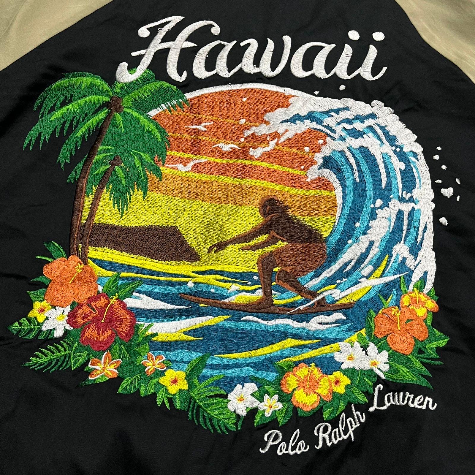 希少なポロ ラルフローレン ハワイ刺繍 ボンバージャケット - Etsy 日本