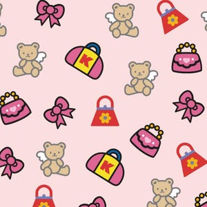 Disney style cartoon fabric 100% cotton Fabric- Children&#39;s Handmade Material-By Half Yard