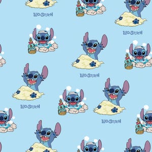 Lilo Süßer Spit Baumwollstoff Lustiger Cartoon-Stoff DIY Stoff GESCHENK-von einem halben Yard