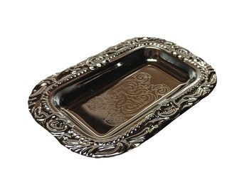 Small Silver Platter for Wedding Rings