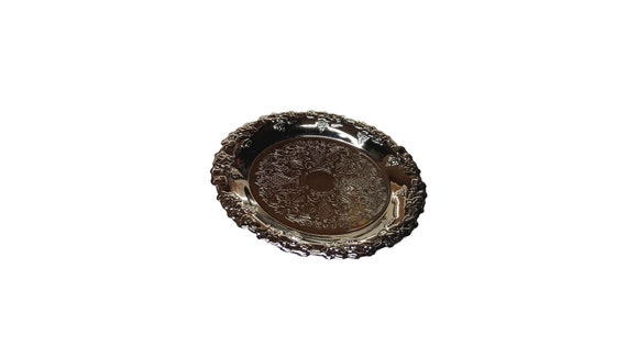 Small Silver Platter for Wedding Rings