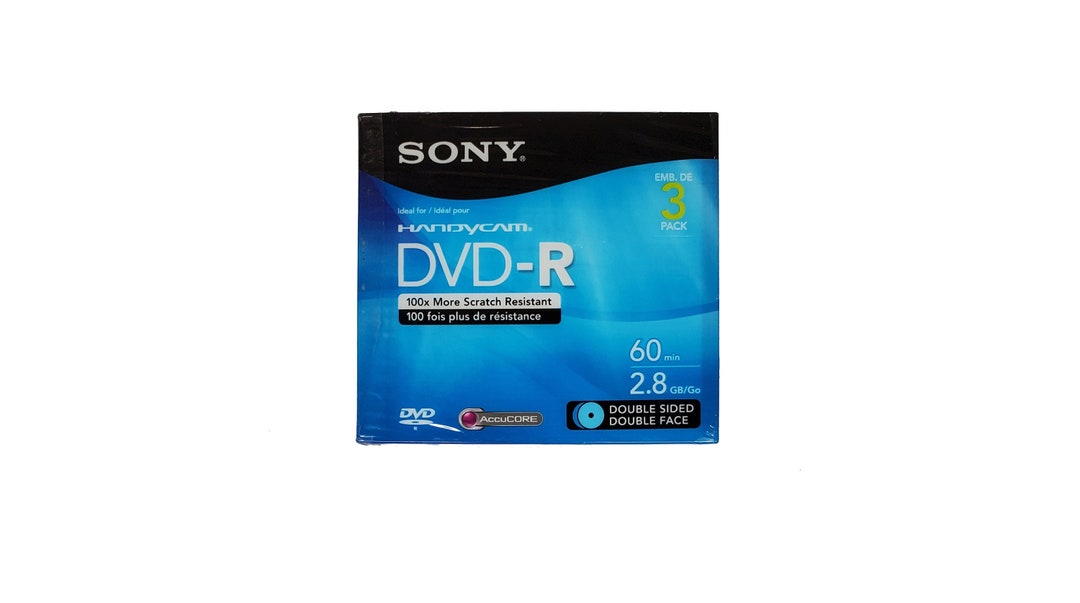 Sony Handycam DVDR 30 Min 1.4 GB Blank Disc Etsy