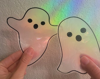 Love you Boo Suncatchers // Suncatcher Sticker, Ghost Stickers, Window Decal, Rainbow Maker, Rainbow Window Sticker