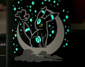 Custom VaultX Umbreon Glow in the Dark Binder