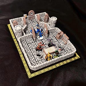 Le temple maudit, blocs de donjon