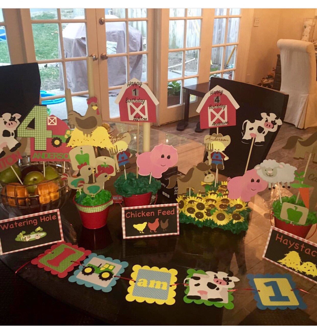 Farm Birthday Party, Party In A Box, Farm Animals Theme, Barnyard Bash, Personalized Farm Birthday Decor, Kids Birthday, Farm Animals