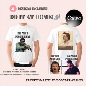 Morgan wallen “I’m the problem” Bundle Pdf Graphic for Sublimation and DTG Printing, Design With Text