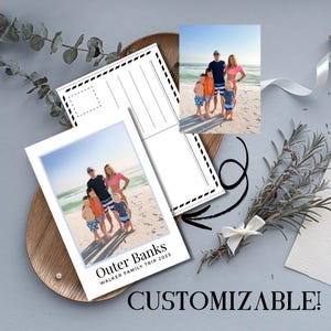Family Portrait, Customizable Travel Postcard, Nice Postcard, Nice Family Art Print, Keepsake Postcard
