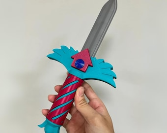 Colourful Fantasy Cosplay Knife Prop Display Piece