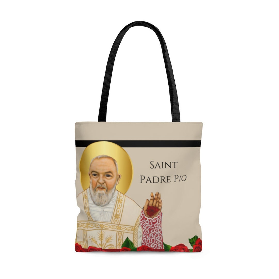 【PORTERNA】Pio tote bag Saint Padre Pio Tote Bag - Etsy