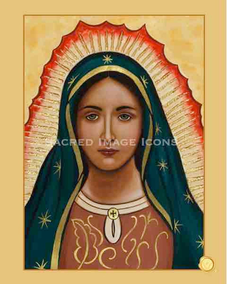 Our Lady of Guadalupe 1 Print Sacred Image Icons Etsy